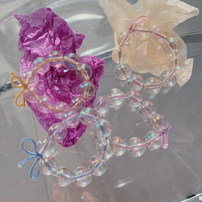 Crystal Pearl Korean Hair Rope High Elastic Rubber Band Hair Scrunchies Wholesale display picture 11