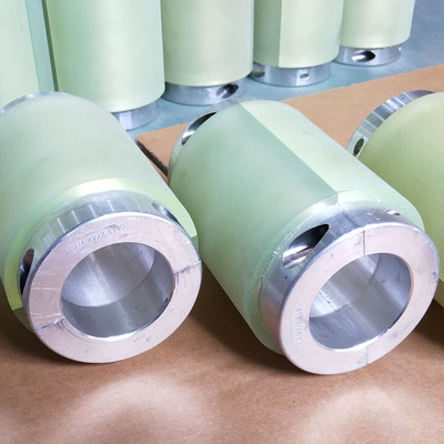 定制 聚氨酯制品 聚氨酯包膠輪 聚氨酯送紙膠輪 鋁鐵件包膠 現貨