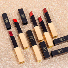 YSR thin tube small gold bar lipstick matte matte square tube Hyuna color reddish brown long-lasting moisturizing lipstick