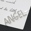 Cross -border INS Wind BRIDE English Letter Hair Diamond Diamond Word Platcol Bangs Personal Personality Trends