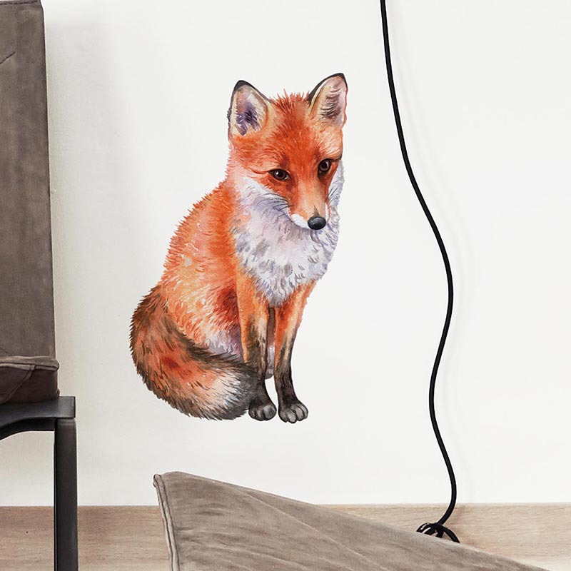 Casual Vacation Fox Pvc Wallpapers Wall Art display picture 3