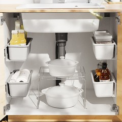 Sliding gap storage box, drawer-style refrigerator shelf, no-drilling spice rack, cabinet sliding storage rack