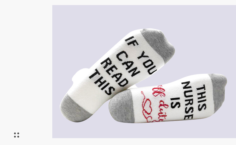 Unisexe Décontractée Lettre Coton Crew Socks Une Paire display picture 3