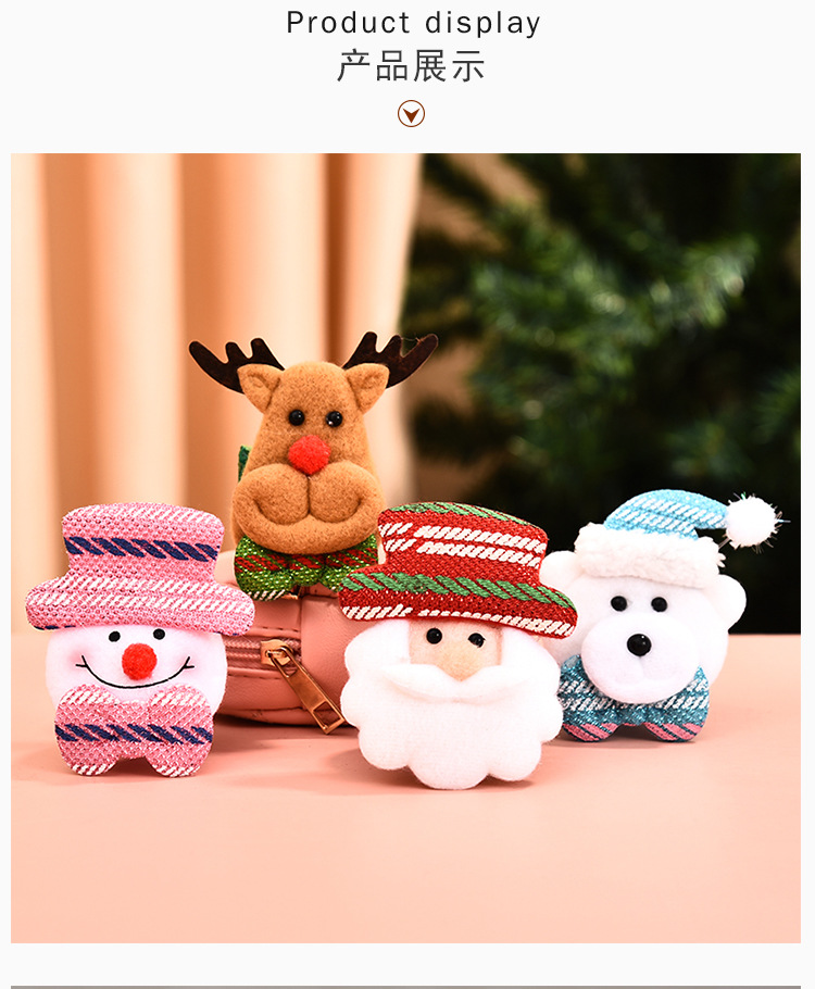 New Christmas Ornaments Sequin Pat Circle Children's Toy Wholesale Nihaojewelry display picture 6