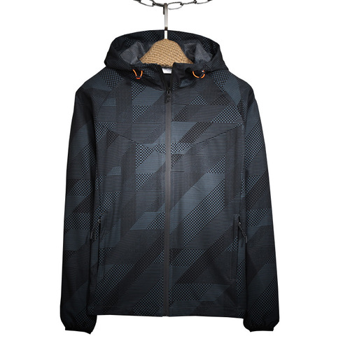 Da Sports Jacket Men's 2018 New Spring Running Windproof Jacket Large Size Loose Summer Windproof Jacket