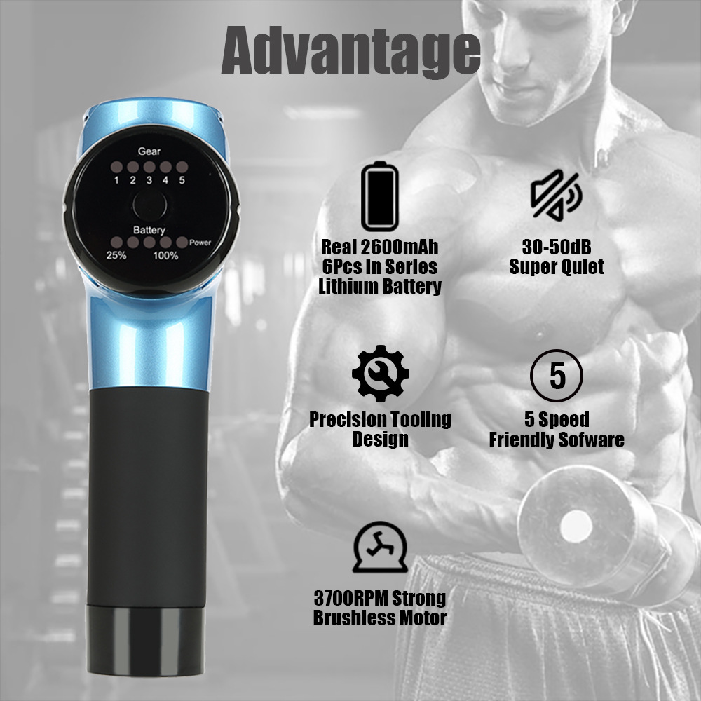 筋膜槍肌肉放松器按摩槍跨境電動按摩儀器理療儀深圳源頭工廠