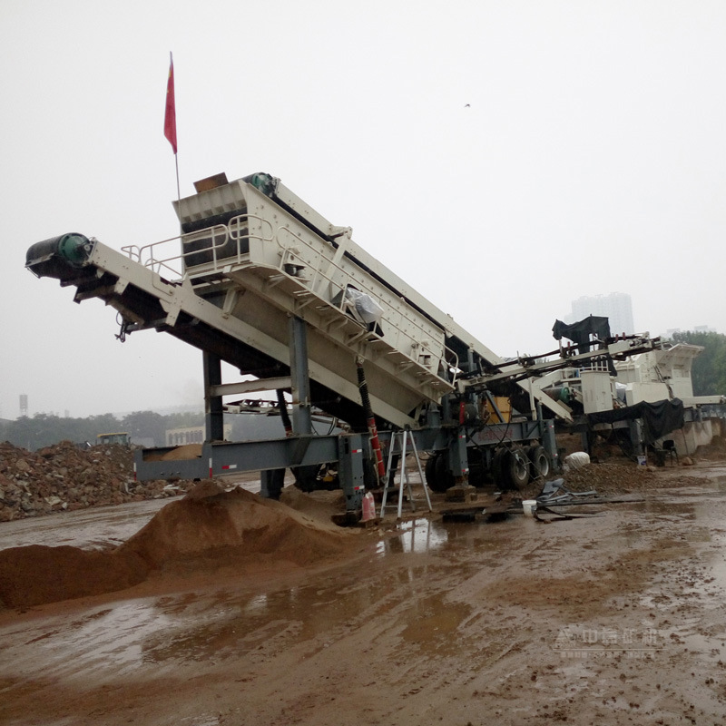 移动破碎机  节能建筑垃圾破碎机 河卵石打砂机 数控变频制砂机