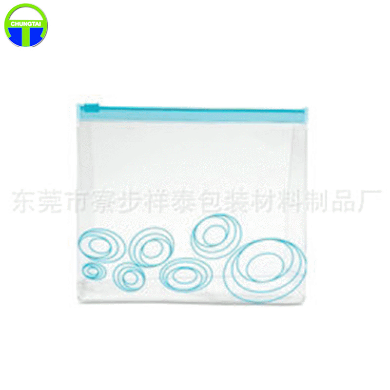 专业塑料包装袋pvc透明自封拉链袋 印花防水袋包装化妆袋