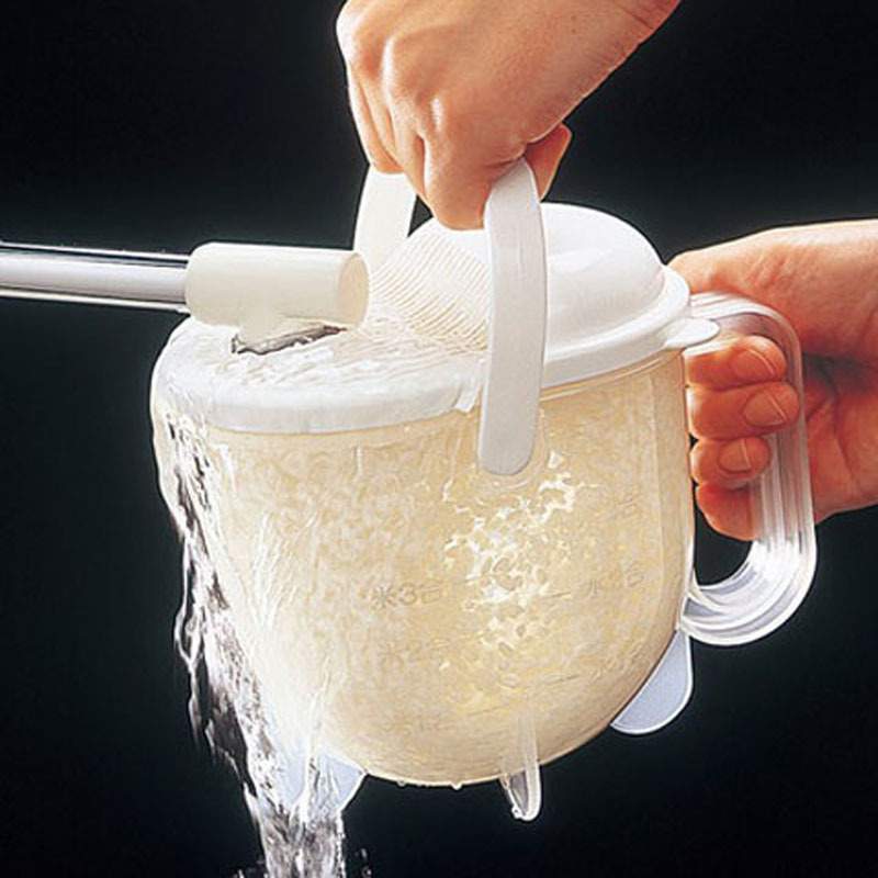 新奇特创意家用快速洗米筛多功能塑料厨房用品沥水洗米篮淘米神器