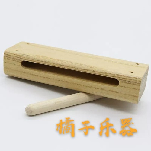 Percussion instrument: Medium-sized square bangzi made from mountain beech wood; theatrical square bangzi; Beijing opera's medium-sized beech wood bangzi