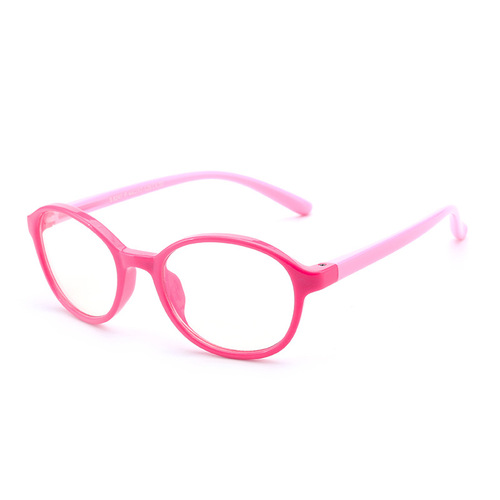 2022新款舒适儿童防蓝光眼镜男女童硅胶护目镜圆框平光镜 F8247