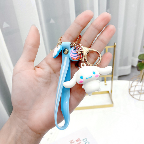 Cartoon Frog Sanrio Keychain Kurome Cute Couple Bag Pendant Creative Gift Manufacturer Wholesale