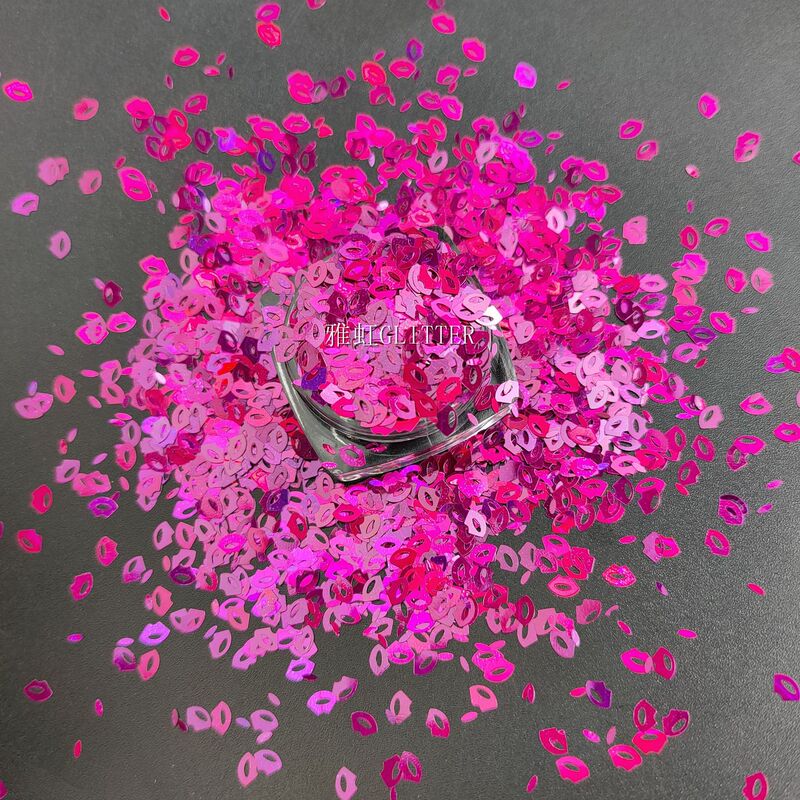 Manufacturers Supply Manicure Glitter Powder Sequin 6mm Lips Crafts Toys Make up Cosmetics Glitter Powder