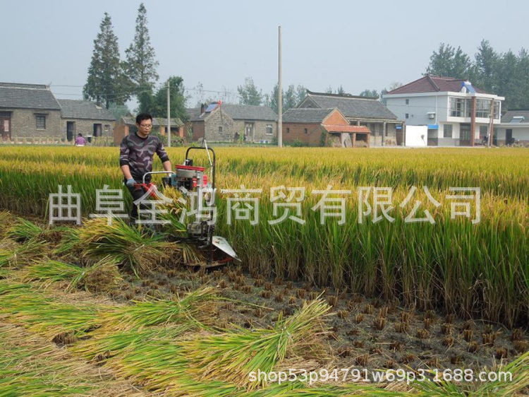 家用手推式收割机图片 玉米秸秆收割机 小型收割机收割台