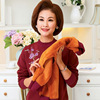 Middle and old age Large Women's wear Plush sweater mom Winter clothes Western style jacket middle age Socket keep warm thickening Base coat