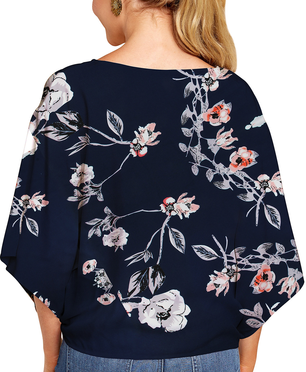 Women's Blouse Half Sleeve Blouses Elegant Printing Color Block display picture 22