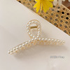 Hairgrip from pearl, big crab pin for bath, elegant shark, hairpins, hair accessory, South Korea