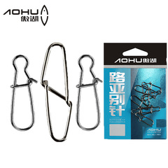 Aohu enhanced sea fishing lure pin rhombus double buckle connector quick connection ring fishing gear fishing accessories