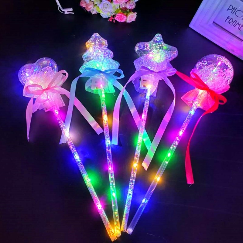 新款地摊儿童波波球玩具发光星空球玩具魔法棒LED发光棒发光玩具详情9
