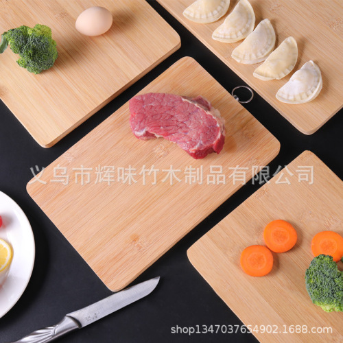 Wholesale Huwei Carbonized Vegetable Board, Bamboo Cutting Board, Cutting Board, Rolling Pin, Bamboo Worktop, Mold-Resistant, Paint-Free, Household Use