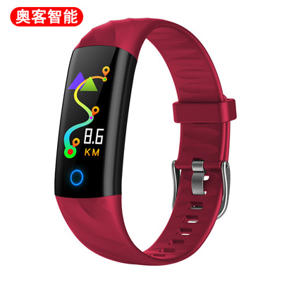 【小額批發】S5彩屏智能手環血氧壓IP68防水睡眠監測心率藍牙運動