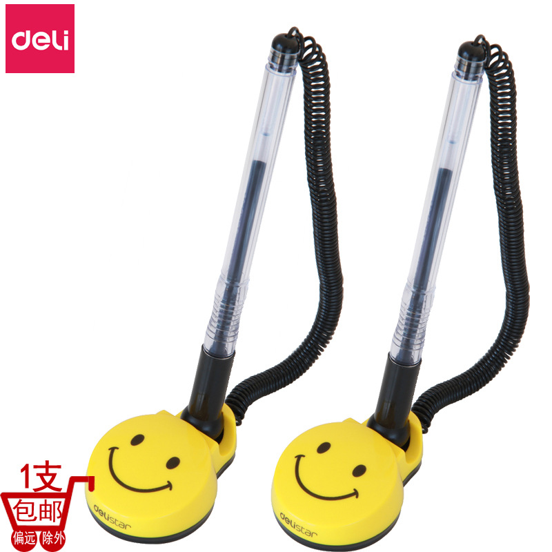 Effective platform pen 6793 0.5mm Roller ball pen Smile Taiwan Pen Black pen counter desktop fixed Signature pen