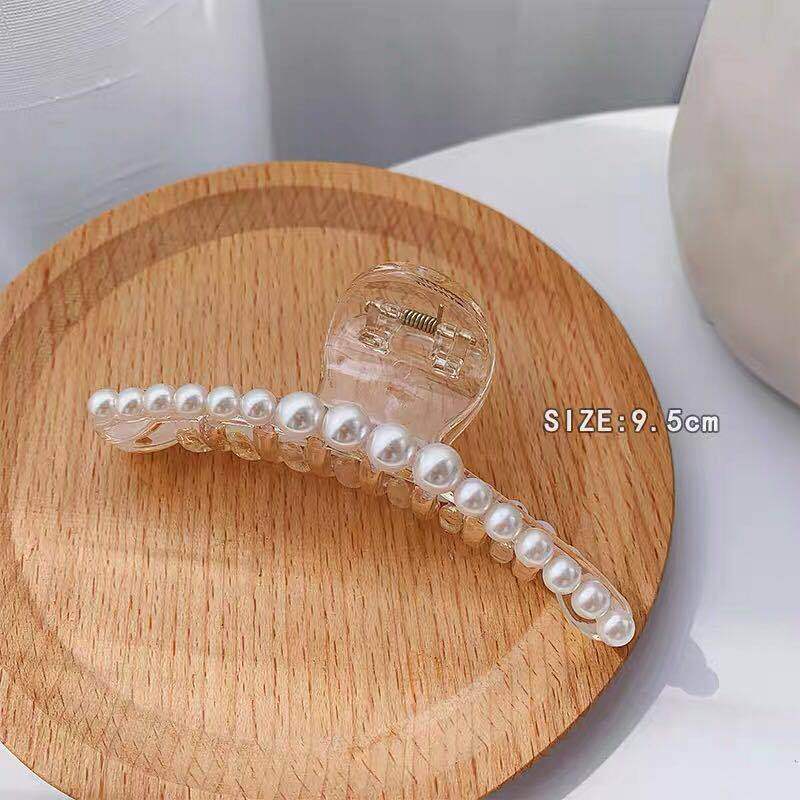 Elegant Geometric Arylic Imitation Pearl Hair Claws 1 Piece display picture 5