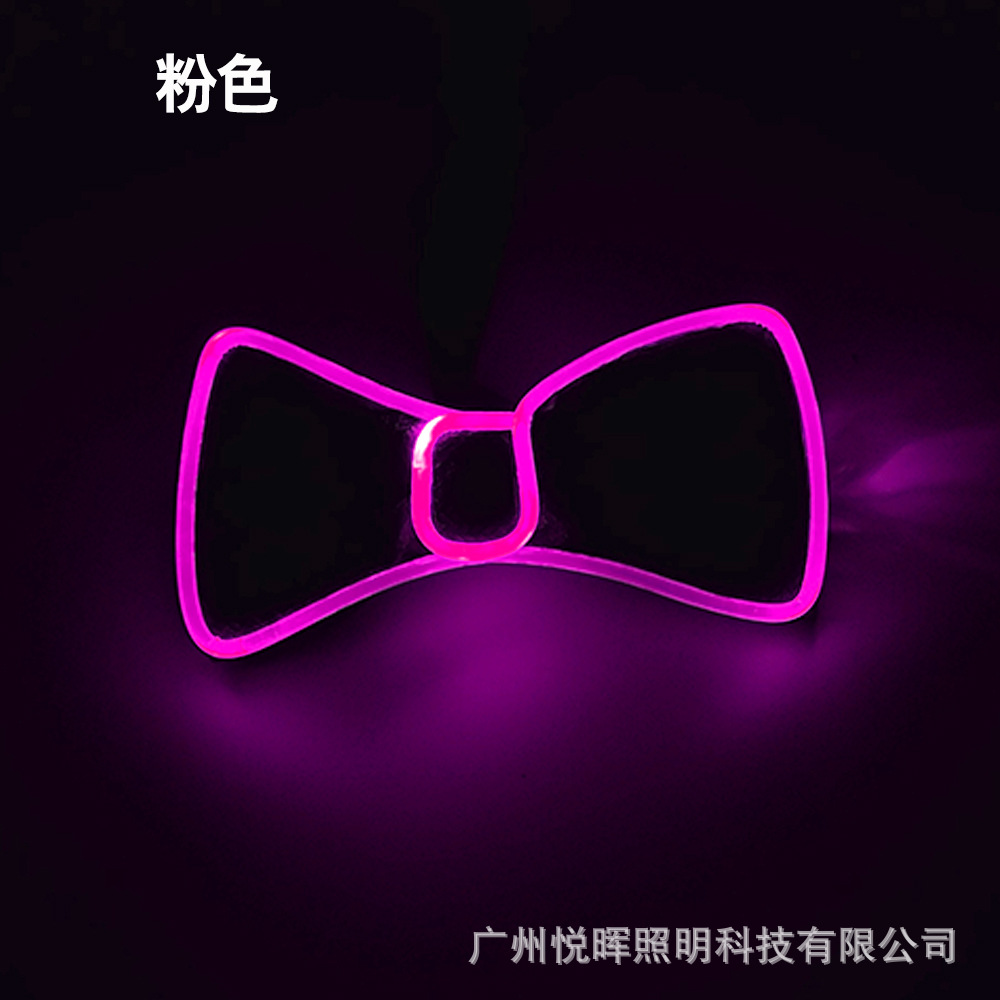 Nuevo LED luminoso pajarita 5V danza de la boda del partido creativo flash pajarita bar discoteca rendimiento Accesorios luminosos