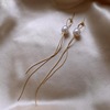 Long goods from pearl, brand earrings with tassels, advanced silver needle, silver 925 sample, internet celebrity, high-quality style