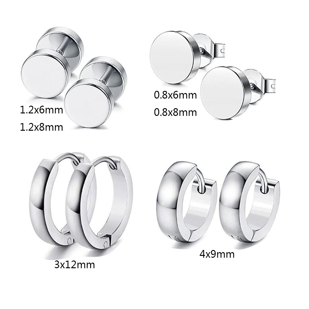 Pointed titanium steel lip stud product view