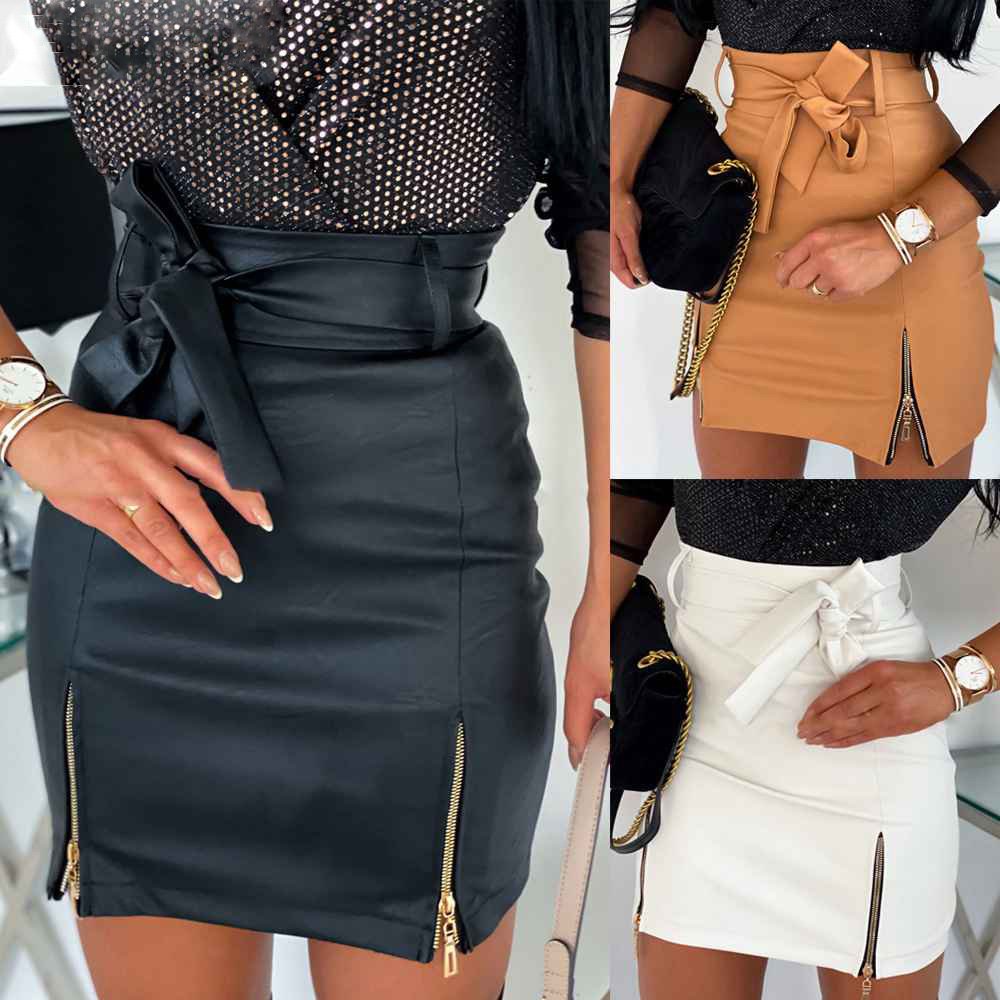 Faux Leather Zipper High Waist Mini Skirt - luxiaa, faux leather skirt faux leather skirt outfit summer faux leather skirt outfit mini faux leather skirt outfit casual faux leather skirt and sweater outfit faux leather skirt aesthetic faux leather skirt brown faux leather skirt black faux leather skirt beige faux leather skirt casual outfit faux leather skirt casual faux leather skirt outfit date night