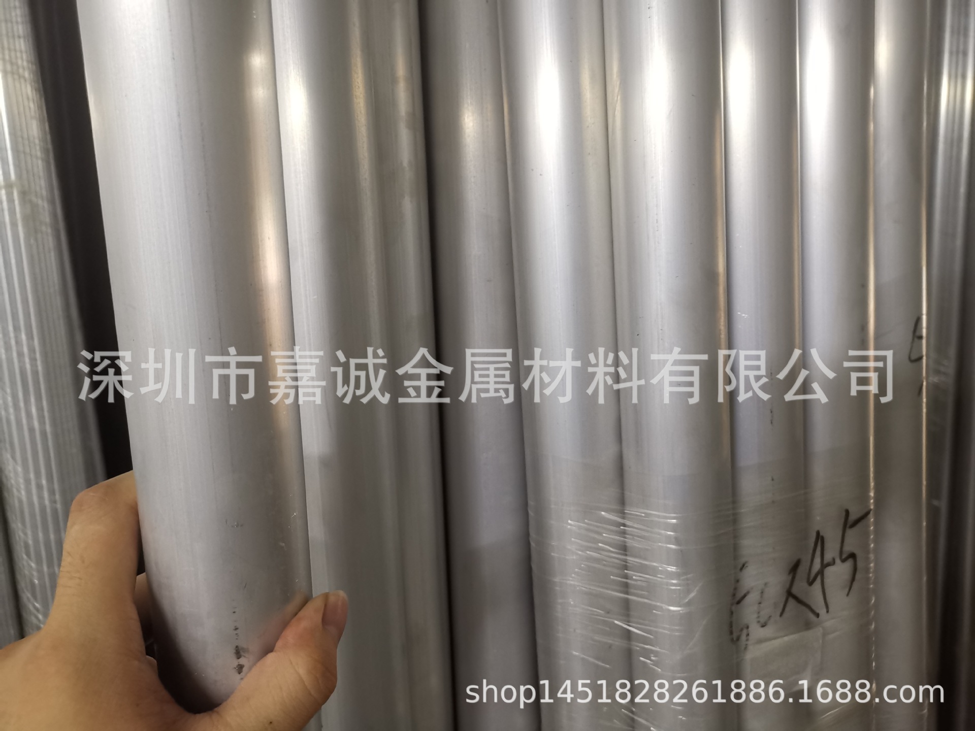 6063 6061喷砂氧化彩色铝管 定制黑色 金色等铝阳极喷砂氧化加工