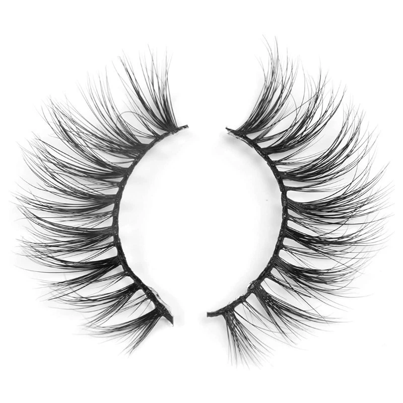 1 пара накладных ресниц из норки FAUX MINK FAKE LASHES FALSE EYLASHES F006