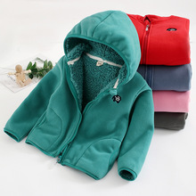 儿童加绒加厚棉衣冬季韩版百搭男童女童加绒一体棉衣一件代发