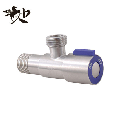 #304不锈钢三角阀冷热水铜角阀 三角阀 热水器止水阀开关防暴防裂
