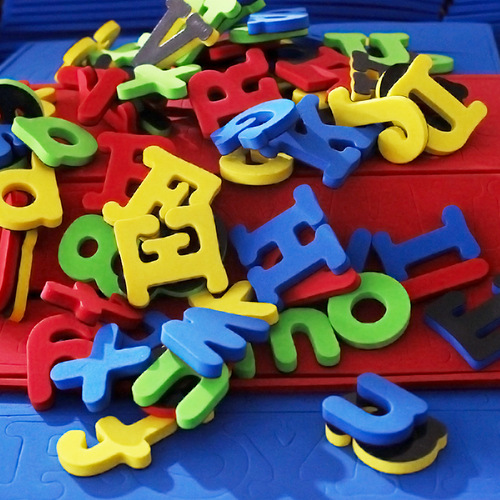 Magnetic Colorful English Alphabet Numbers EVA Refrigerator Magnet Customized Magnetic Learning Stickers Children's Educational Early Education Toys