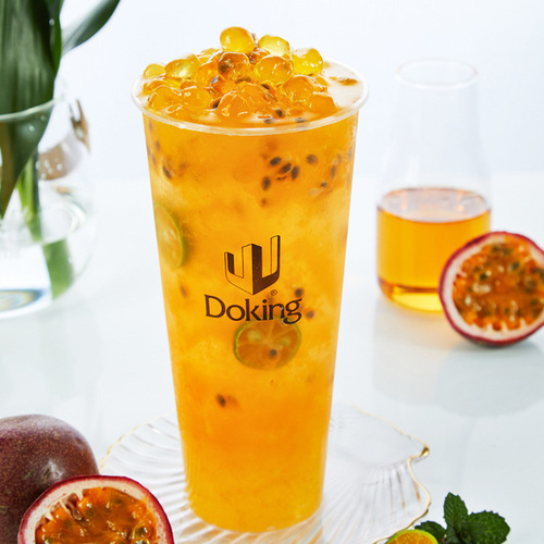 Fresh frozen passion fruit puree 1kg, fruit pulp, jam, freshly squeezed, non-concentrated, milk tea shop juice beverage raw material