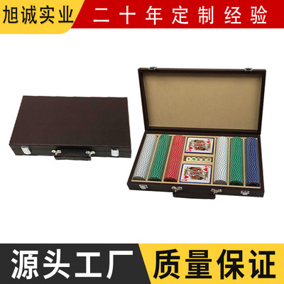 Leatherwear poker chip Gift box suit source Manufactor customized Portable Portable cortex chip Leatherwear Gift box