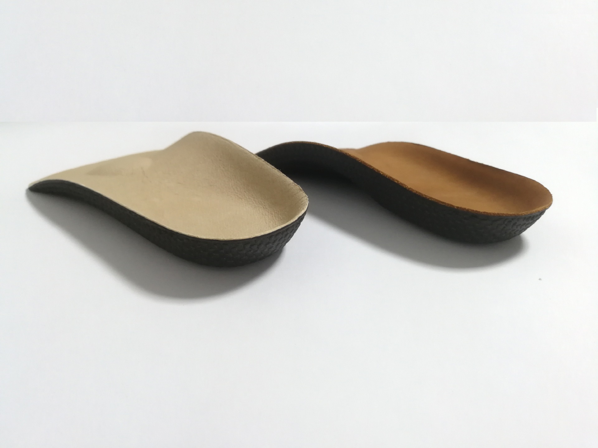 Genuine Leather Arch Support Insoles For Flat Feet Correction_voghion.com