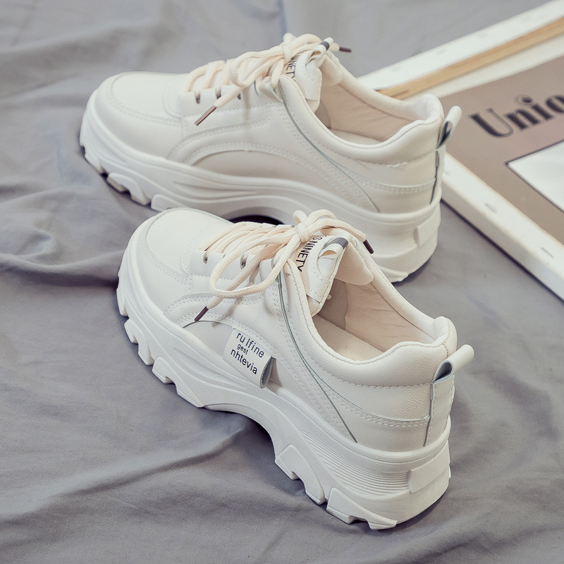 Torre Shoes Women's 2022 New Autumn Platform Thick Bottom Street Shoes for Students Sports White Shoes ins Fashion Tide Torre Shoes Women's 2022 New Autumn Platform Thick Bottom Street Shoes for Students Sports White Shoes ins Fashion Tide