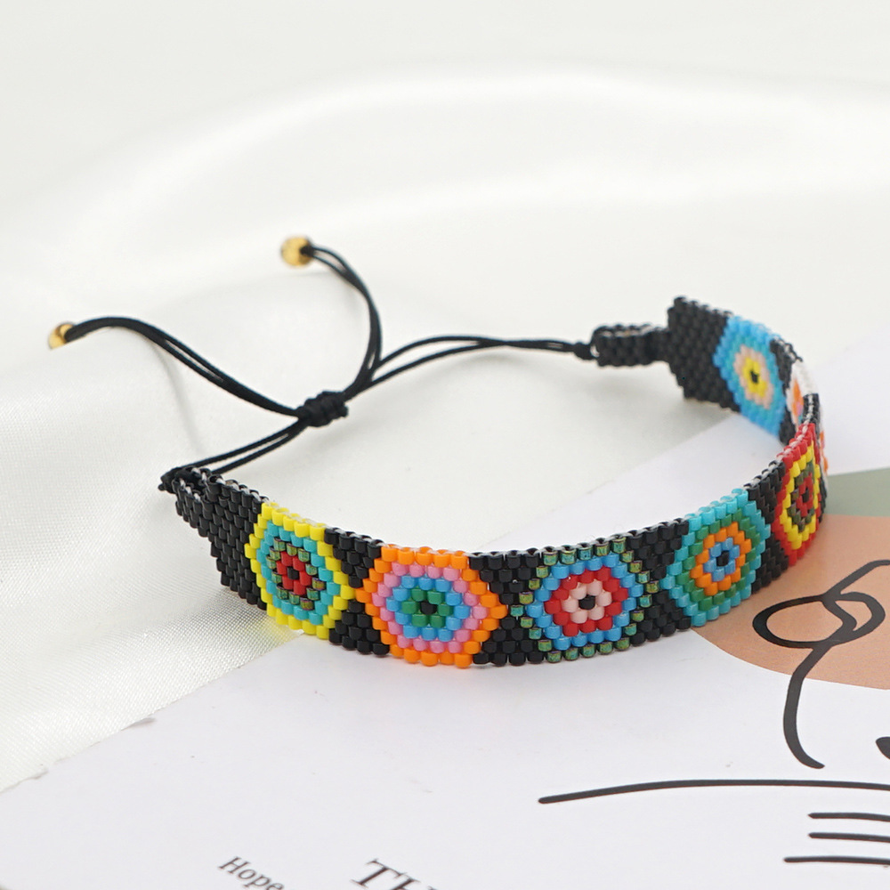 Großhandel Schmuck Ethnischen Stil Geometrische Miyuki Perlen Gewebt Armband Nihao Schmuck display picture 4