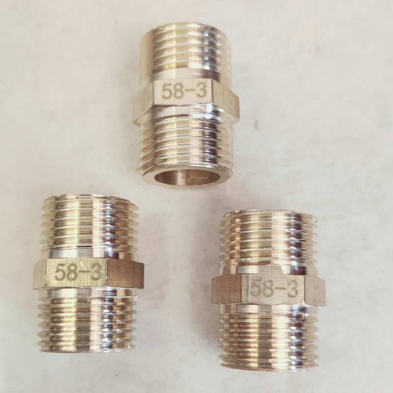 58-3材质40克铜对丝铜接头 直接铜接头 铜对丝 铜内接