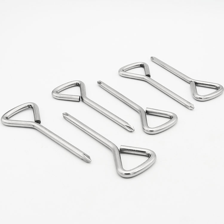 厂家直供简易螺丝刀金属扳手多规格十字扳手简易十字三角形螺丝刀