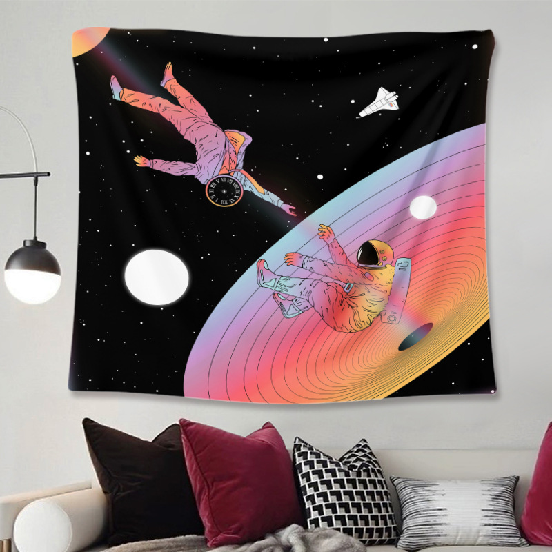 Serie De Astronautas De Moda Que Imprime La Decoración De La Pared Del Hogar Tela Colgante Al Por Mayor Nihaojewelry display picture 6