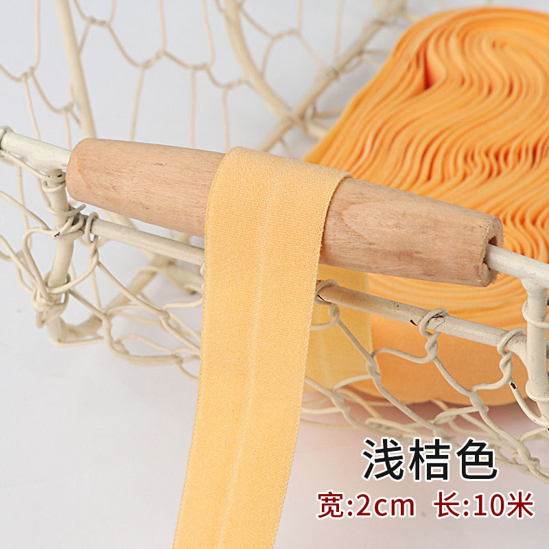 Tira de borde elástico de algodón accesorios de tela tira de borde de ropa de bebé cinta ropa interior banda elástica correa de tela plegable