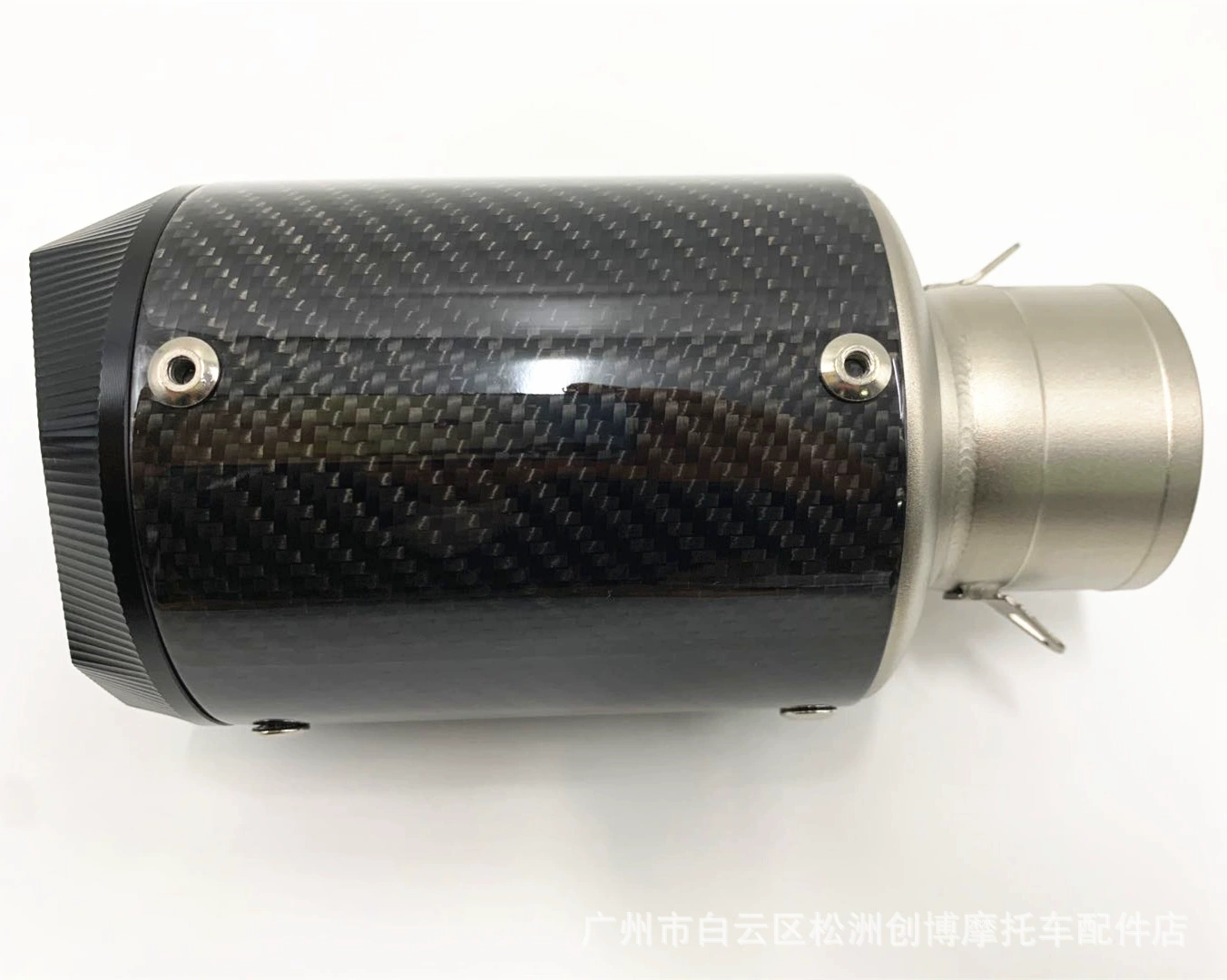 Прямые поставки с завода: глушитель CNC-8 Corner 89*100 для модифицированных мотоциклов, выхлопная труба из настоящего углеродного волокна, большой диаметр