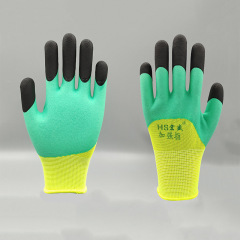 Worksite gloves, work gloves, protective gloves, nylon dipped, breathable, wear-resistant king, thick nitrile rubber gloves