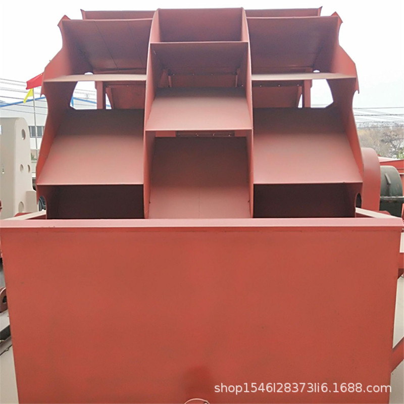 分离式洗砂机 大型轮斗单槽双槽三槽轮斗式河沙洗沙机轮式洗砂机