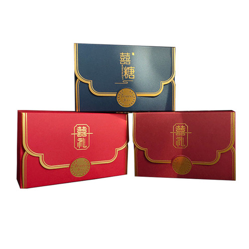 New wedding candy box creative Chinese sugar box wedding candy gift box wedding sugar bag wedding gift candy box wholesale