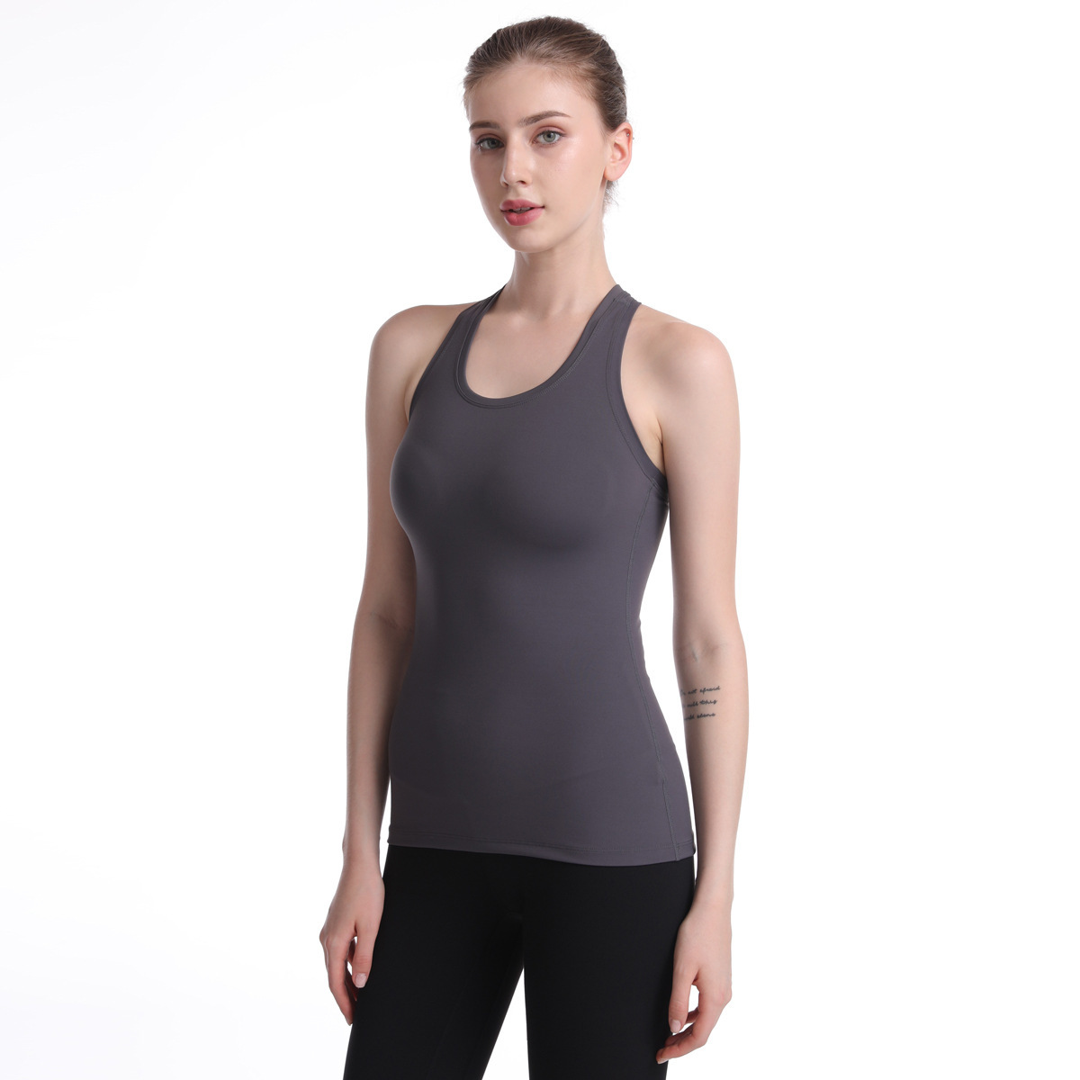 elastic tight-fitting long I beautiful-back sports vest  NSNS11009